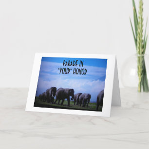 "PARADE IN "DEIN" HONORGRADUAT KARTE