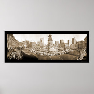 Parade Indianapolis im Foto 1918 Poster