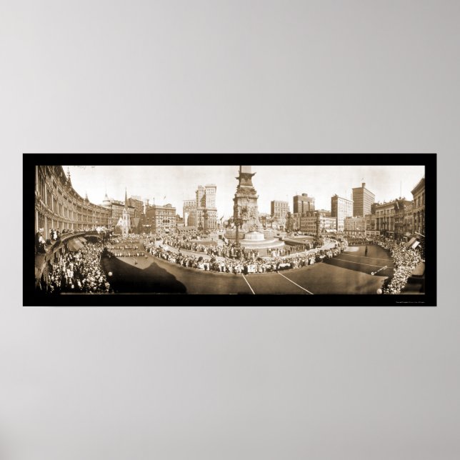 Parade Indianapolis im Foto 1918 Poster (Vorne)