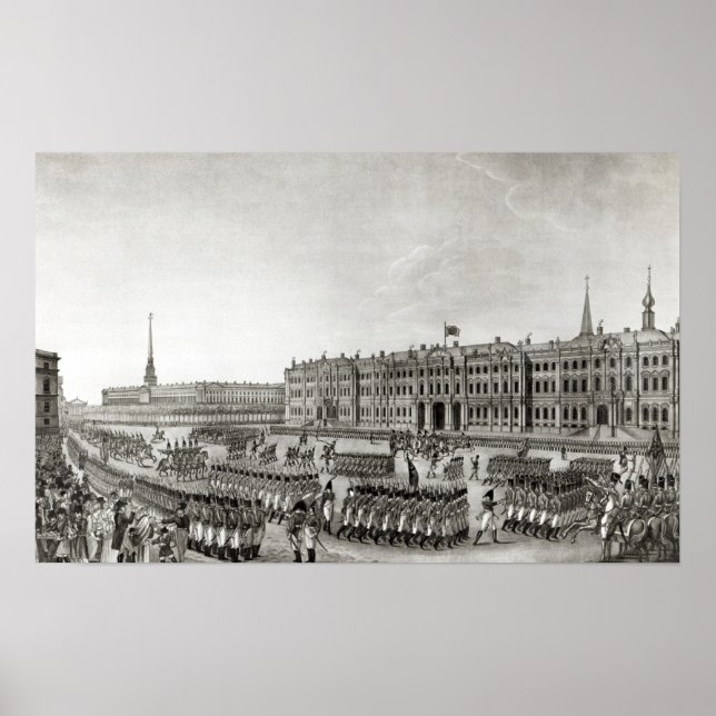 Parade vor dem Kaiserpalast Poster (Vorne)