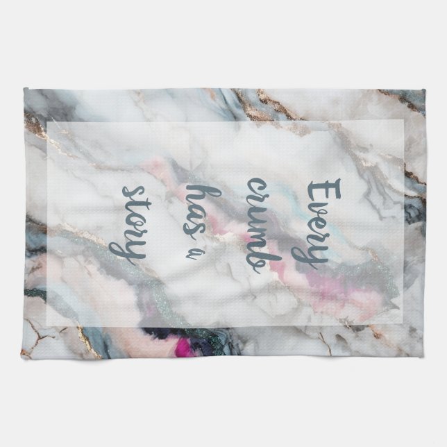 Parade - Weiß Geschirrtuch (Horizontal)