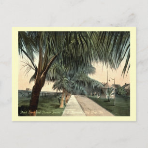 Paradeplatz, Barracks, Key West FL Vintag Postkarte