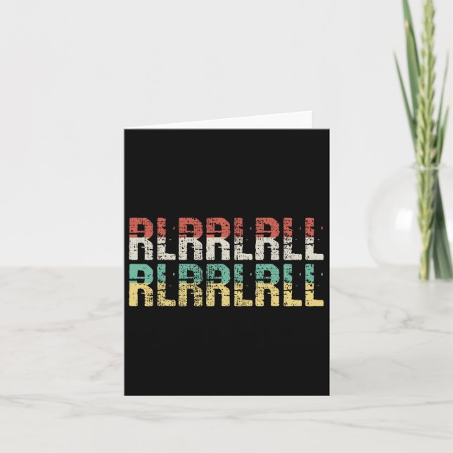 Paradiddle Drummer Geschenk Drumset Karte (Vorderseite)