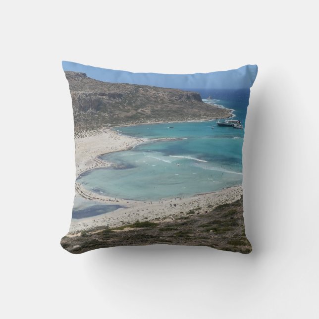 Paradies auf Kreta - Balos Lagoon Cushion Pillow Kissen (Vorderseite)
