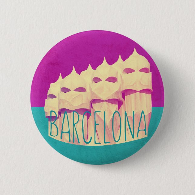 Paradies Barcelonas Gaudi Button (Vorderseite)