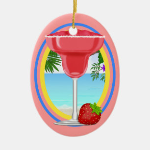 Paradies-Cocktail Keramik Ornament