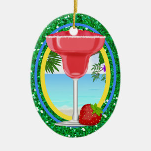 Paradies-Cocktail Keramik Ornament