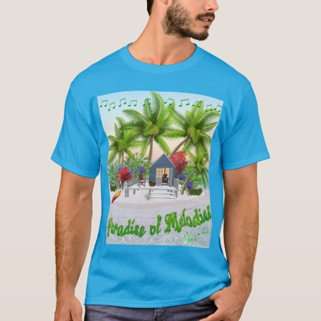Paradies der Melodies Fantasy Island T-Shirt (Vorderseite)
