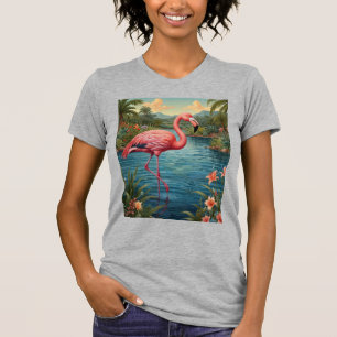 Paradies für Rosa Flamingo T-Shirt