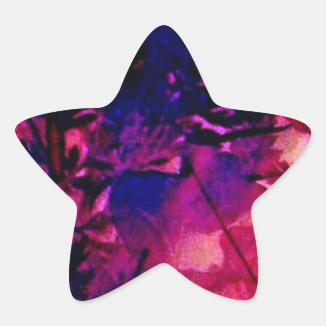 Paradies für tropischen Abend Stern-Aufkleber (Vorderseite)