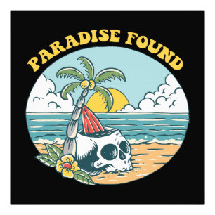PARADIES GEFUNDEN FOTODRUCK