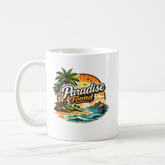 Paradies gefunden  kaffeetasse (Links)