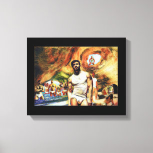 Paradies gefunden leinwanddruck