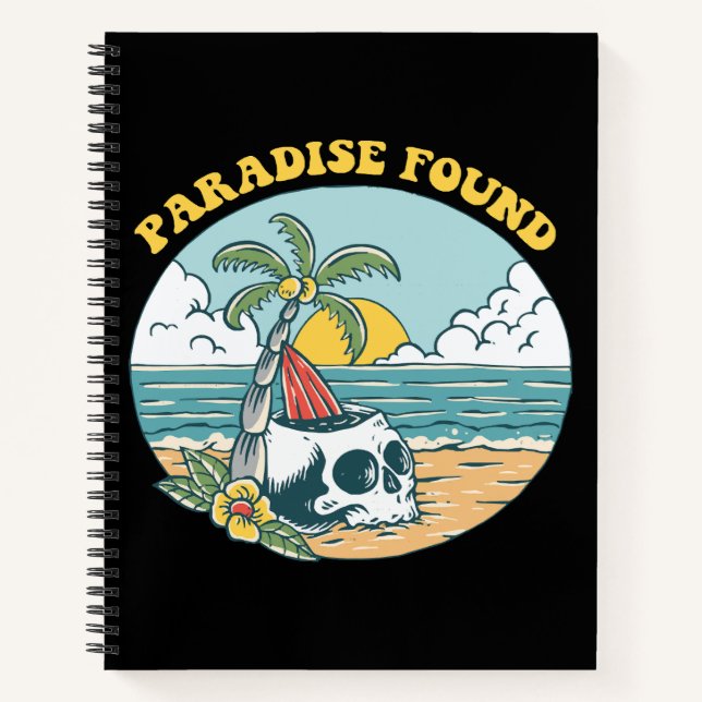 PARADIES GEFUNDEN NOTIZBUCH (Vorderseite)