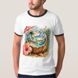 Paradies gefunden Tropicales Kokosnuss-Strand-T-Sh T-Shirt