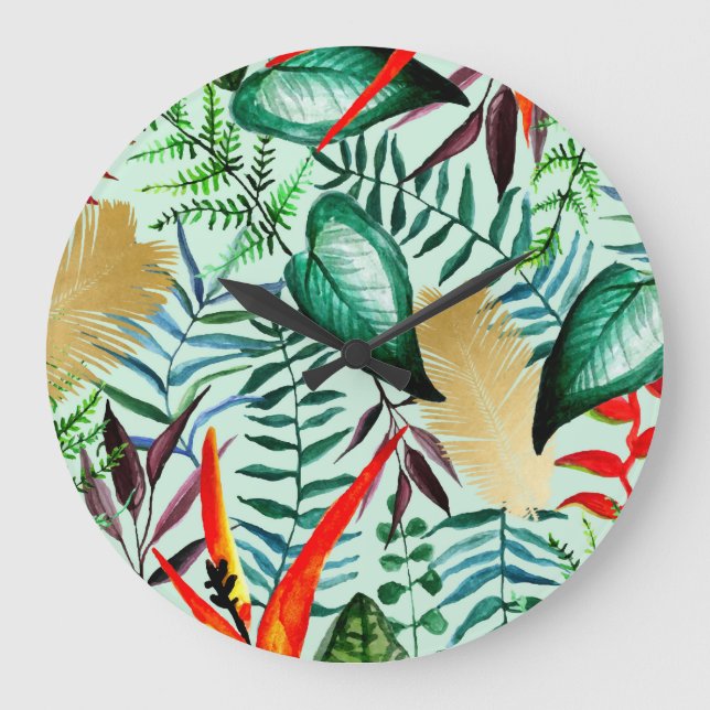 Paradies Große Wanduhr (Vorderseite)