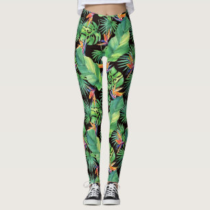 Paradies im Dschungel der tropischen Leggings
