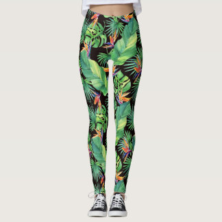 Paradies im Dschungel der tropischen Leggings