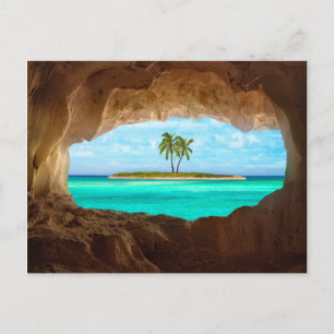 Paradies in der Karibik Postkarte