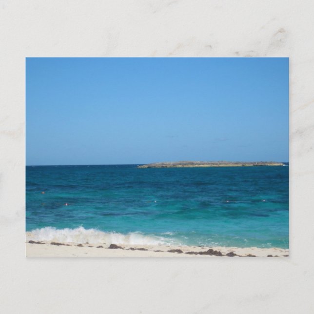 Paradies-Insel Postkarte (Vorderseite)