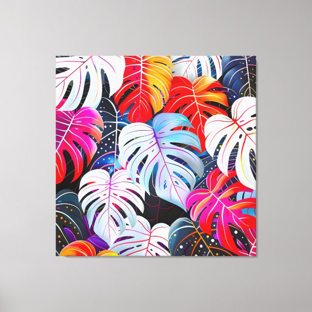 Paradies Jungle Tropical Foliage Leinwanddruck (Vorderseite)