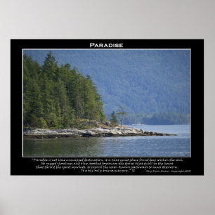 PARADIES NATURSCENERY~ Motivierend Poster