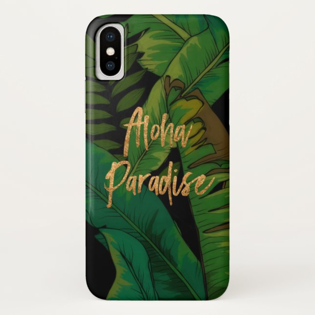 Paradies Palm Hawaiian Aloha - Mehrfarbig Case-Mate iPhone Hülle (Rückseite)