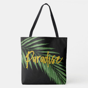 Paradies Palm Hawaiian Beach Bag reversible - Schw