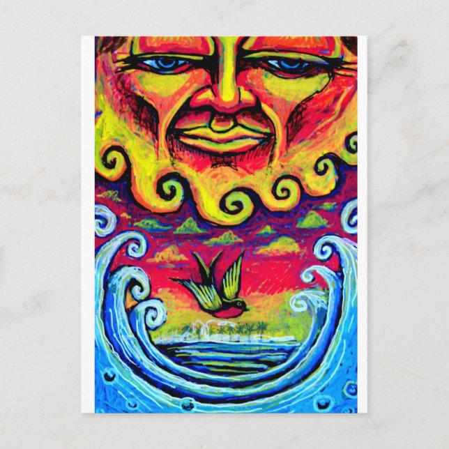 Paradies Postkarte (Vorderseite)