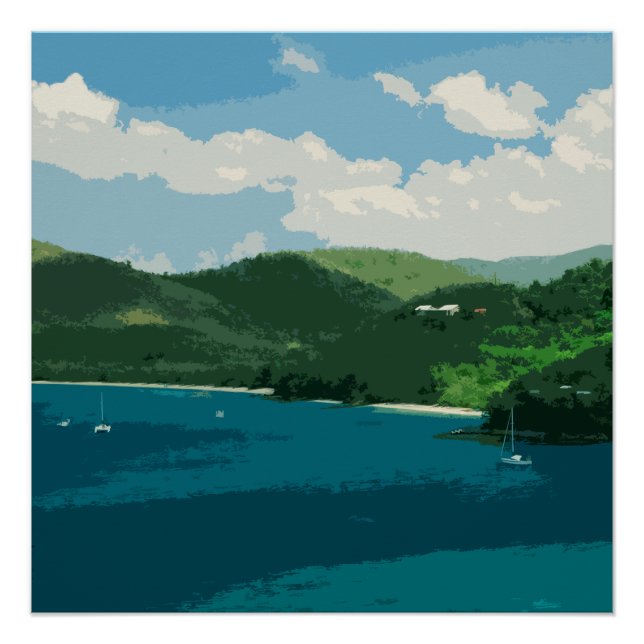 Paradies Retro Poster (Vorderseite)
