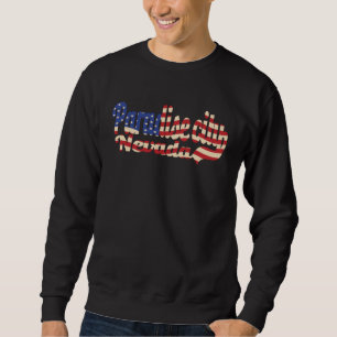 Paradies Stadt Nevada Amerikanische Flagge Sweatshirt