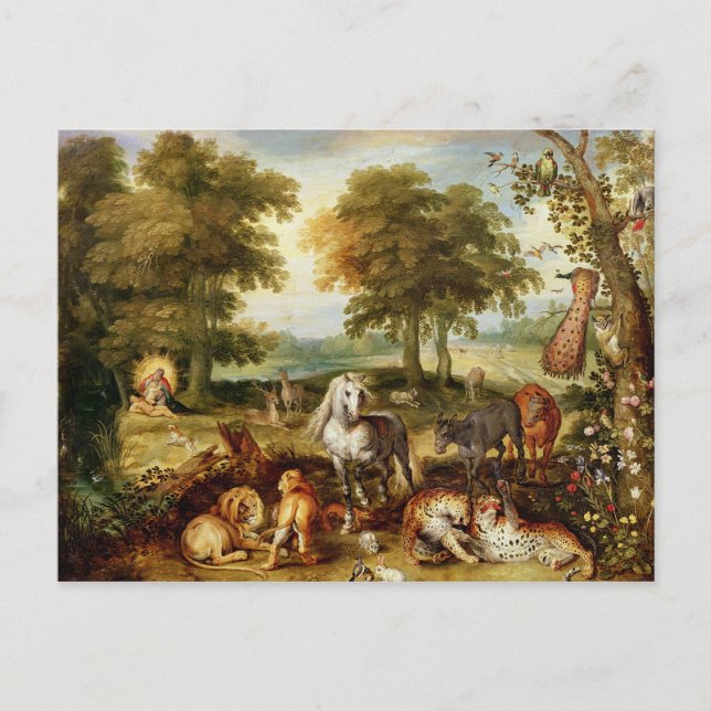 Paradies Terrestria Postkarte (Vorderseite)