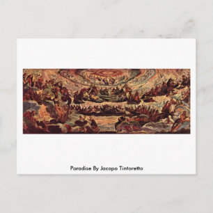 Paradies von Jacopo Tintoretto Postkarte