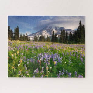 Paradies Wildblume Wiese auf dem Rainier Puzzle