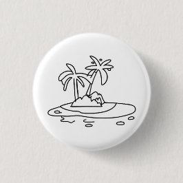 Paradiesinsel-Abzeichen/ Button, Urlaubsabzeichen Button