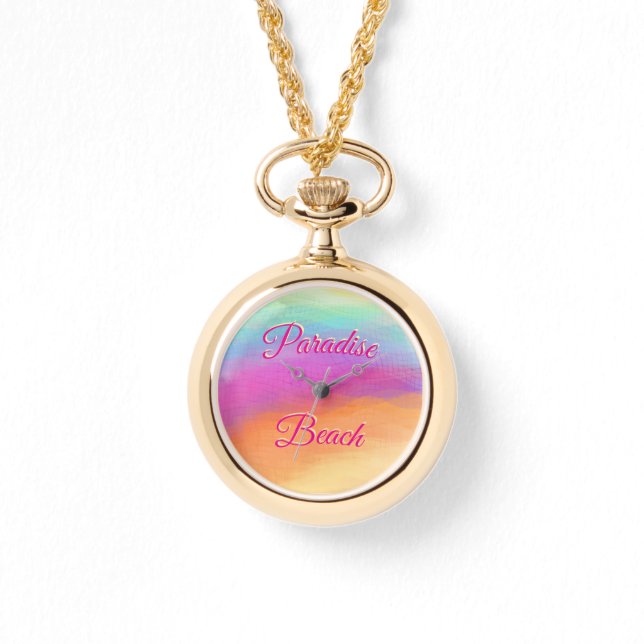 Paradiesstrand Armbanduhr (Vorderseite)