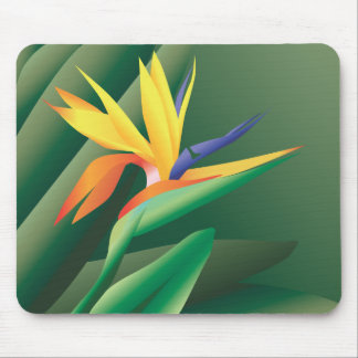 Paradiesvogel Blume Mousepad
