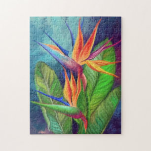 Paradiesvogel-Blumen-Puzzle-Malerei Puzzle