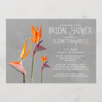 Paradiesvogel Brautparty-Einladungen