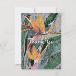 Paradiesvogel Dankeskarte