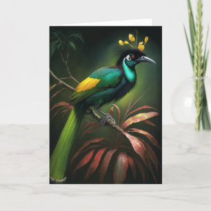Paradiesvogel Dankeskarte