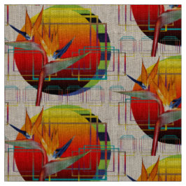 Paradiesvogel des Gewebe-| geometrischen Stoff