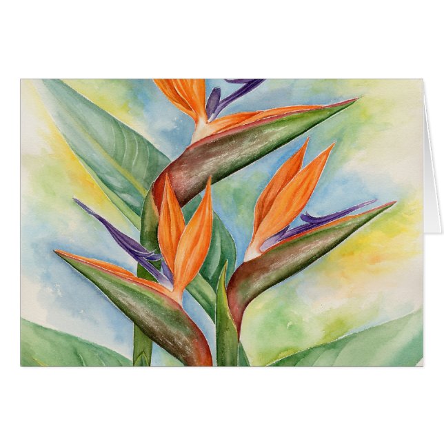 Paradiesvogel die Blumen-Kunst - multi (Vorderseite (Horizontal))