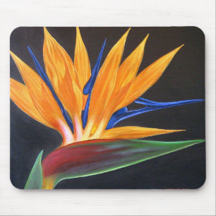 Paradiesvogel die tropische Blumen-Malerei - multi Mousepad