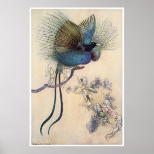 Paradiesvogel Druck Warwick Goble Poster
