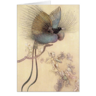 Paradiesvogel durch Künstler Warwick Goble Karte