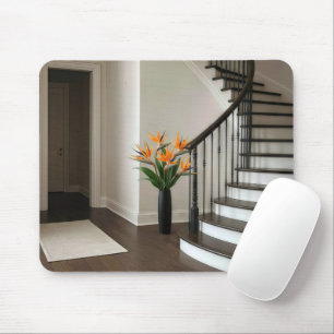 Paradiesvogel durch Treppe Mousepad