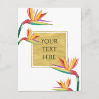 Paradiesvogel Elegant Gold Weiße Hochzeit