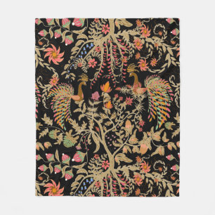 Paradiesvögel Fleecedecke