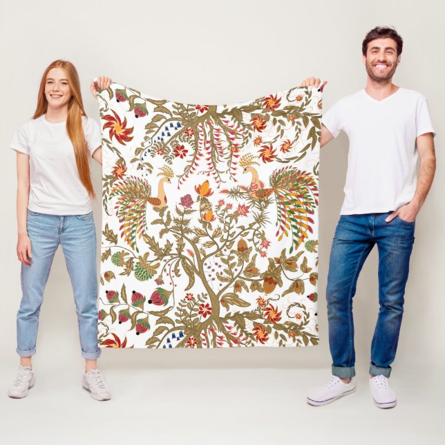Paradiesvögel Fleecedecke (Beispiel)